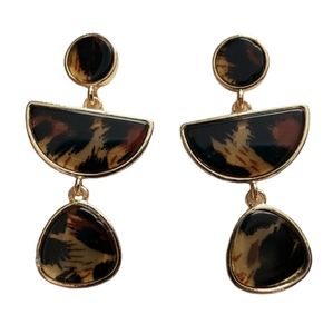 Post and drop earrings